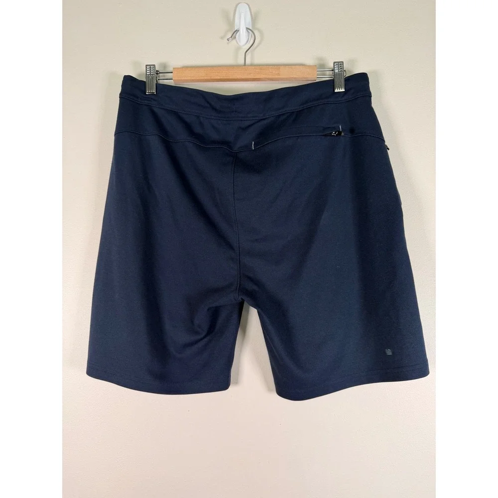 Mack Weldon Ace Sweatshort Navy Blue Mens Size L Cotton Blend French Terry